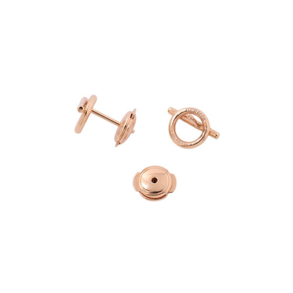 Hermes Earrings Echappee PM Small Model 18k Pink Gold — view 3