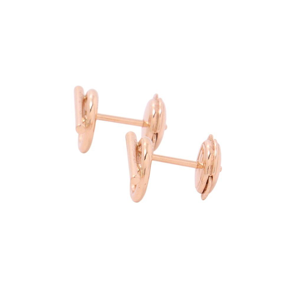 Hermes Earrings Echappee PM Small Model 18k Pink Gold — view 2
