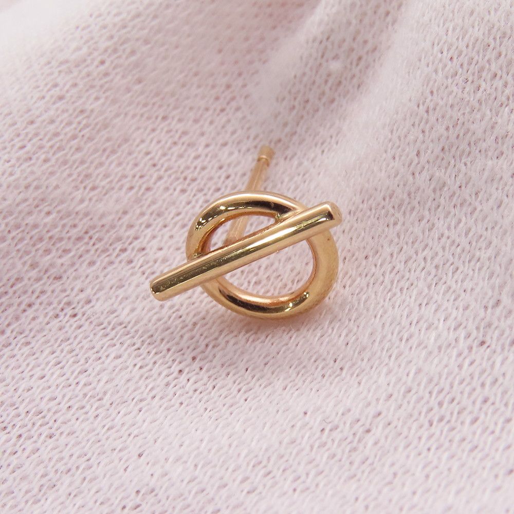 Hermes Earrings Echappee PM Small Model 18k Pink Gold — view 6
