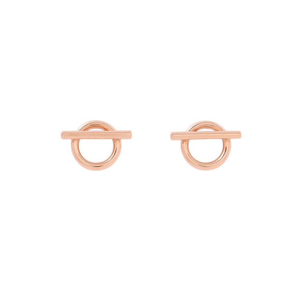 Hermes Earrings Echappee PM Small Model 18k Pink Gold
