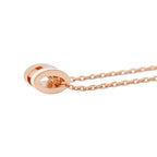 Hermes Necklace Mini Pop H Rocabar System White Brown Glasse Pink Gold — view 2