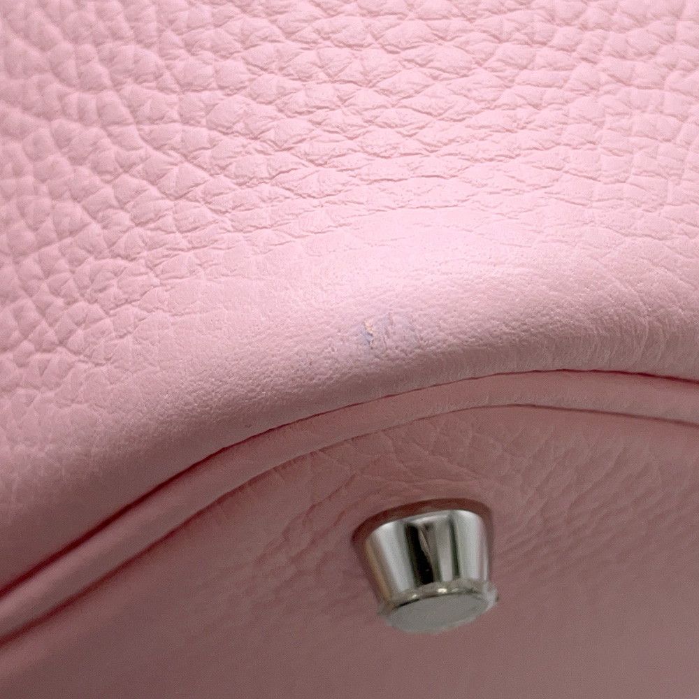 Hermes Handbag Picotin Lock PM Rose Sakura Silver Taurillon Clemence — view 6