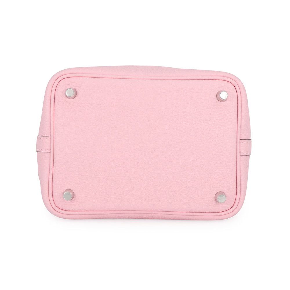 Hermes Handbag Picotin Lock PM Rose Sakura Silver Taurillon Clemence — view 3