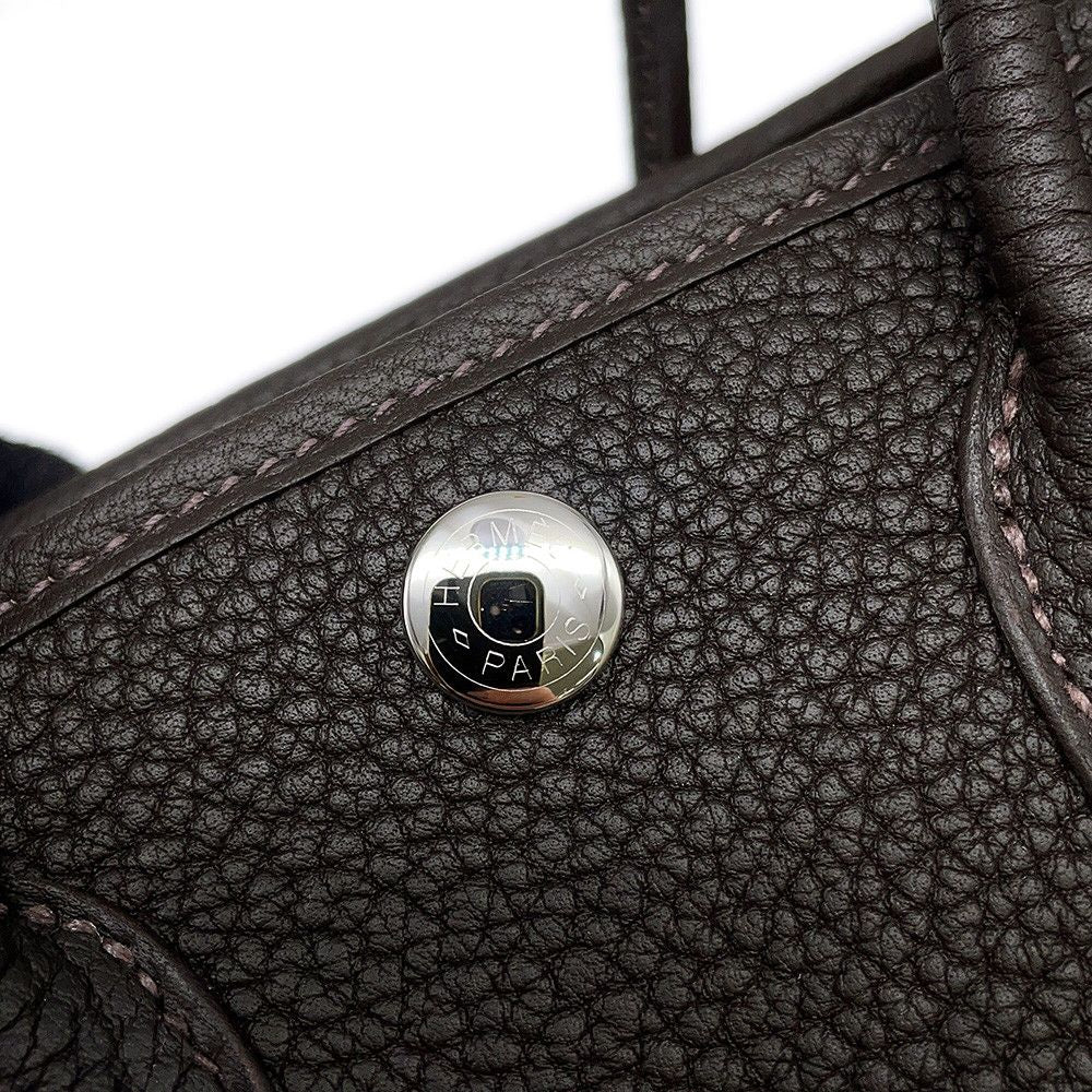 Hermes Tote Bag Neo Garden 23 Party Bebelin Silver Negonda Bible — view 6
