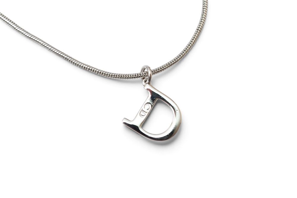 Dior Necklace D Logo Silver