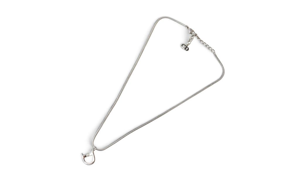 Dior Necklace D Logo Silver — view 2