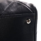 Chanel Paris London Door Latch Tote Bag Lambskin Black Silver 12 — view 6