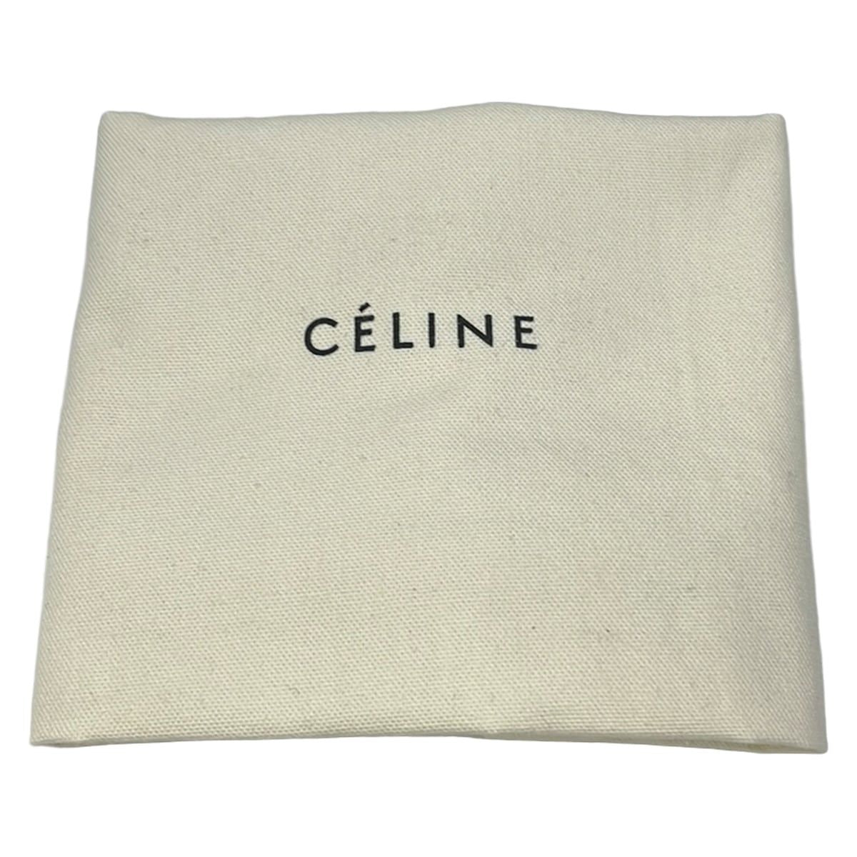Celine Shoulder Bag Sangles Small Dark Navy Ivory Brown — view 8