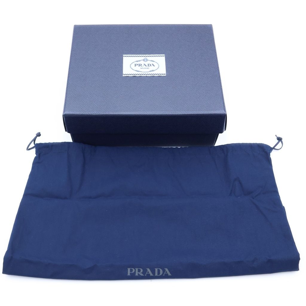 Prada Triangle Logo Nylon Bucket Hat Black — view 8