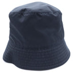 Prada Triangle Logo Nylon Bucket Hat Black — view 4