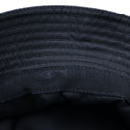 Prada Triangle Logo Nylon Bucket Hat Black — view 5
