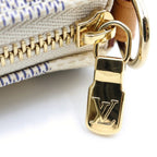 Louis Vuitton Shoulder Bag Damier Azur Leather White — view 7