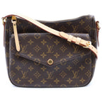 Louis Vuitton Mabillon Shoulder Bag Monogram Leather Brown