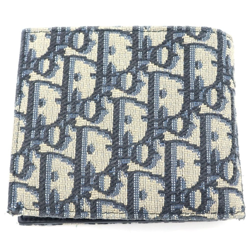 Dior Monsieur Vertical Wallet Oblique Jacquard Beige — view 2