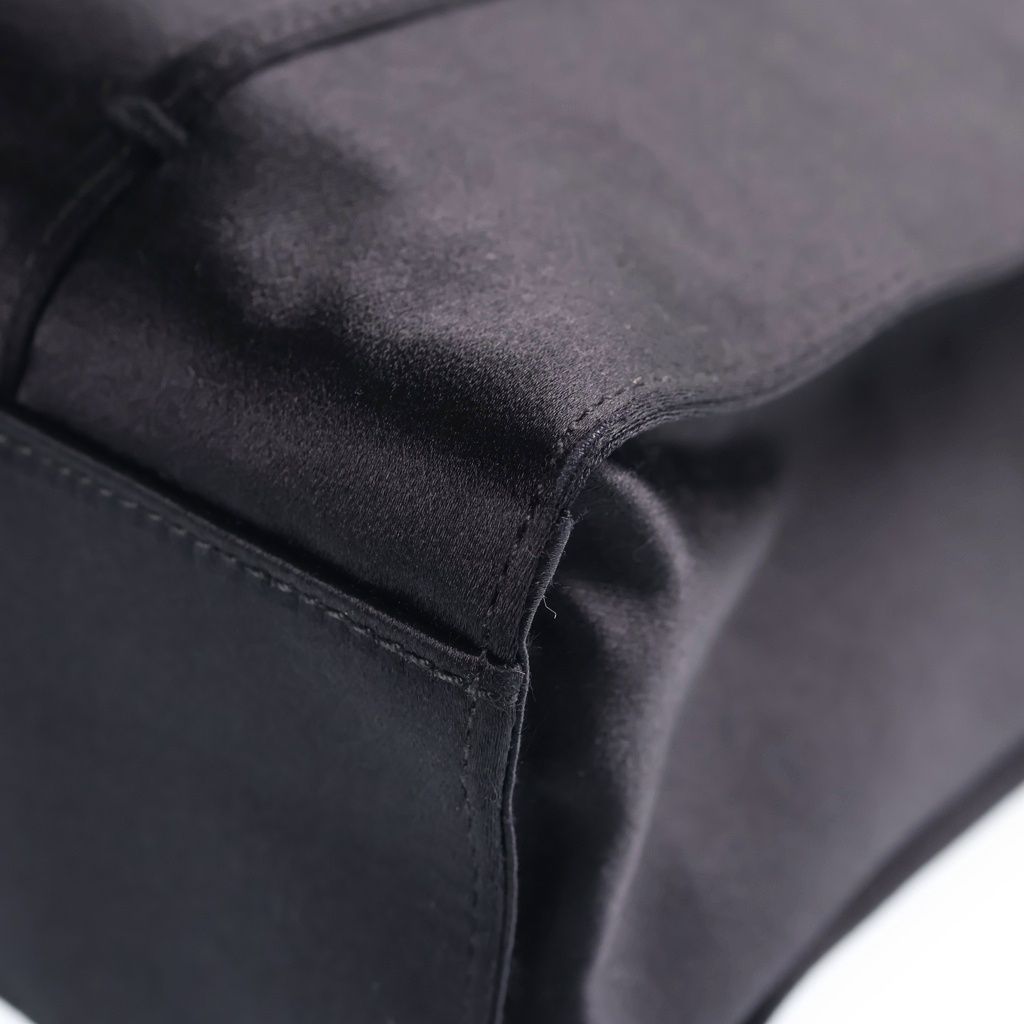 Prada Embroidery Satin Mini Bag Black — view 5