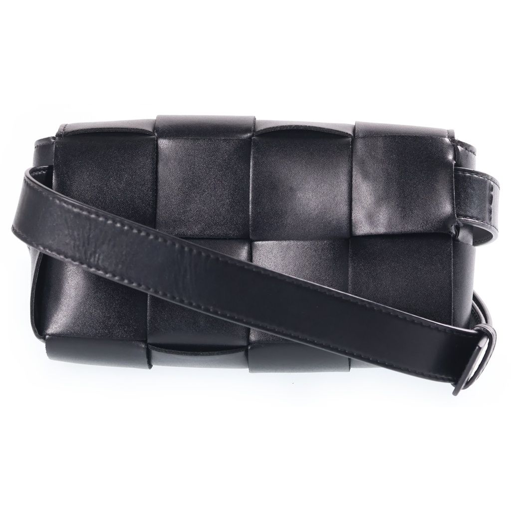 Bottega Veneta Cassette Waist Bag Black Leather — view 2