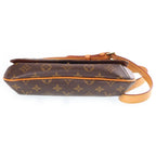 Louis Vuitton Monogram Musette Tango Shoulder Bag Brown Leather Gold — view 4