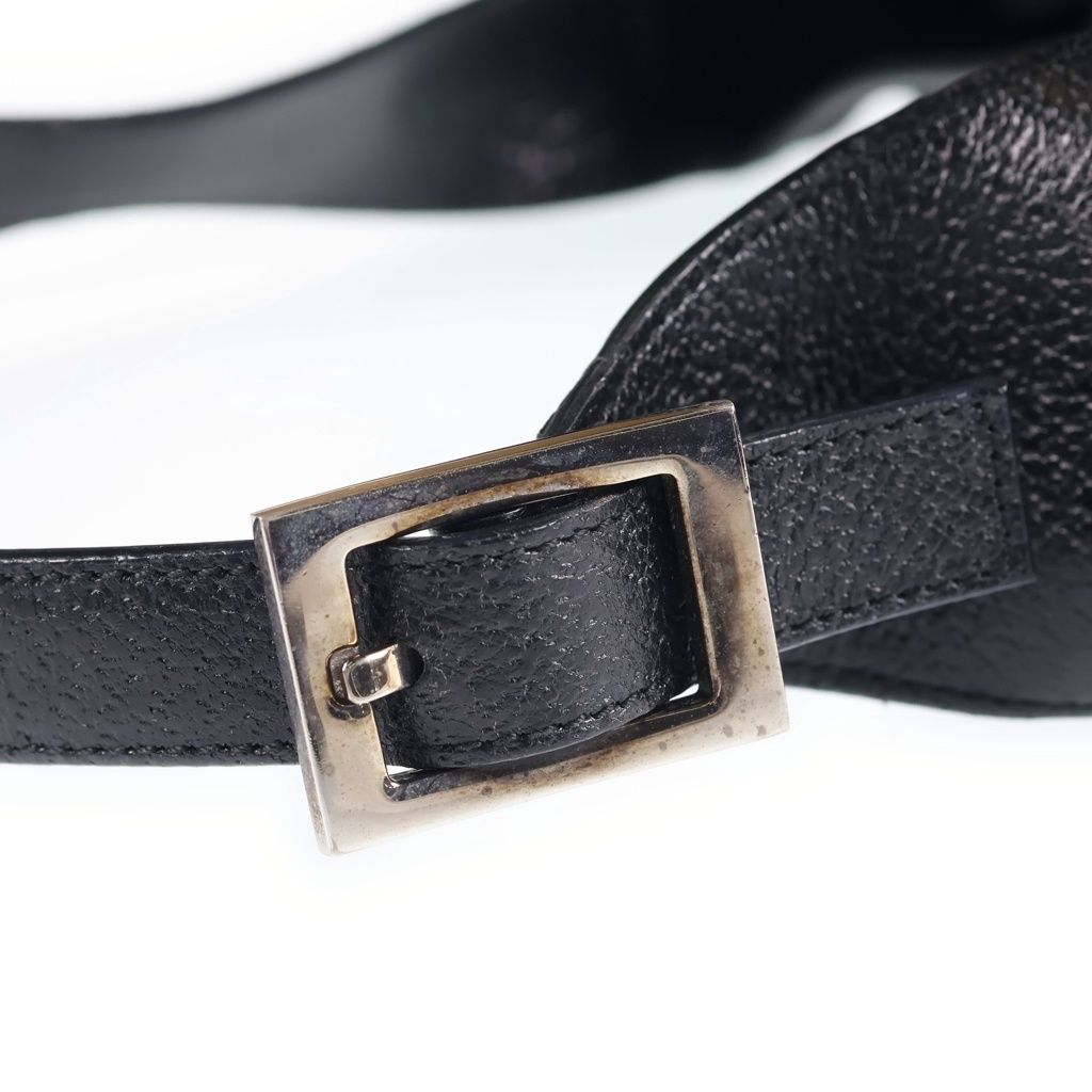 Gucci Jackie Bag Handbag Black Nylon Leather Silver — view 6