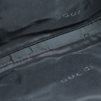 Gucci Jackie Bag Handbag Black Nylon Leather Silver — view 8
