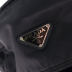 Prada Re-Nylon Backpack Black Nylon Leather Silver — view 7