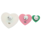 Chanel CC Logo Heart Pin Brooch Pin Badge Set Pink Green 04C — view 2