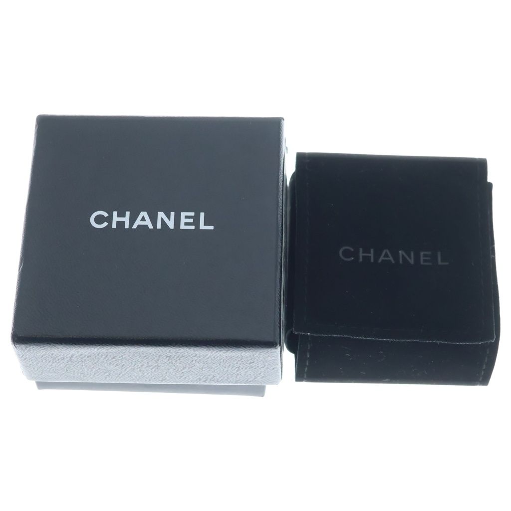 Chanel CC Logo Earrings Purple Silver Rhinestone — view 6