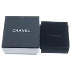 Chanel CC Logo Earrings Purple Silver Rhinestone — view 6
