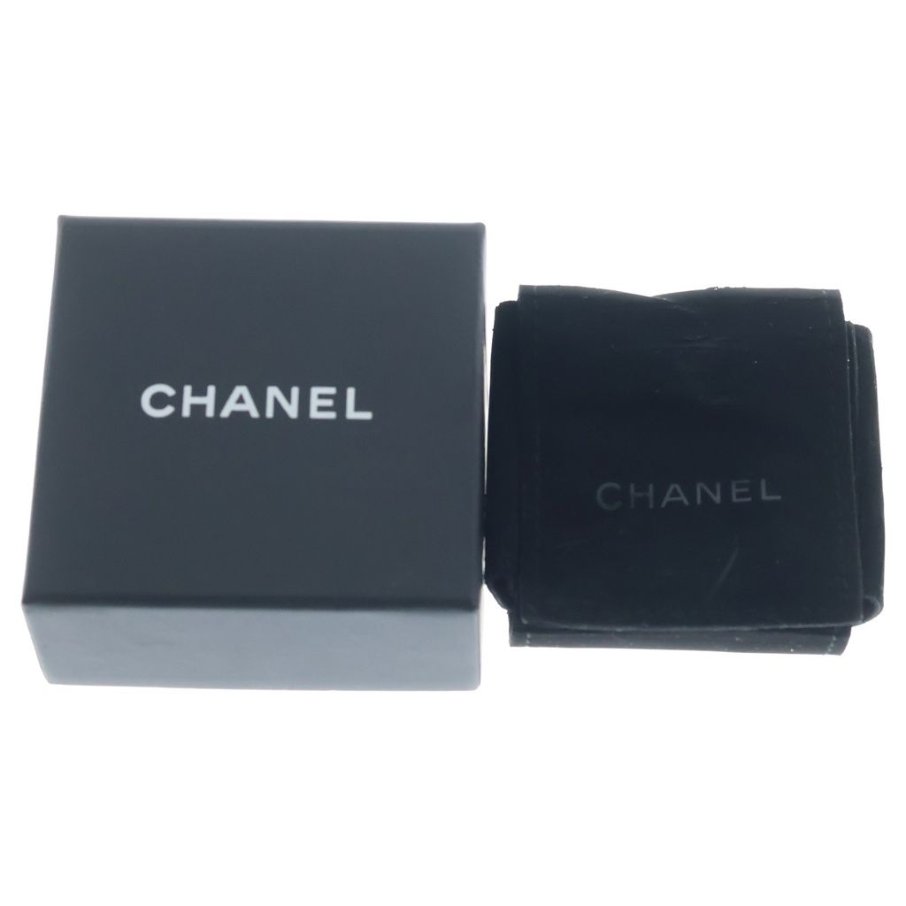 Chanel CC Logo Earrings Blue Silver 05C — view 6