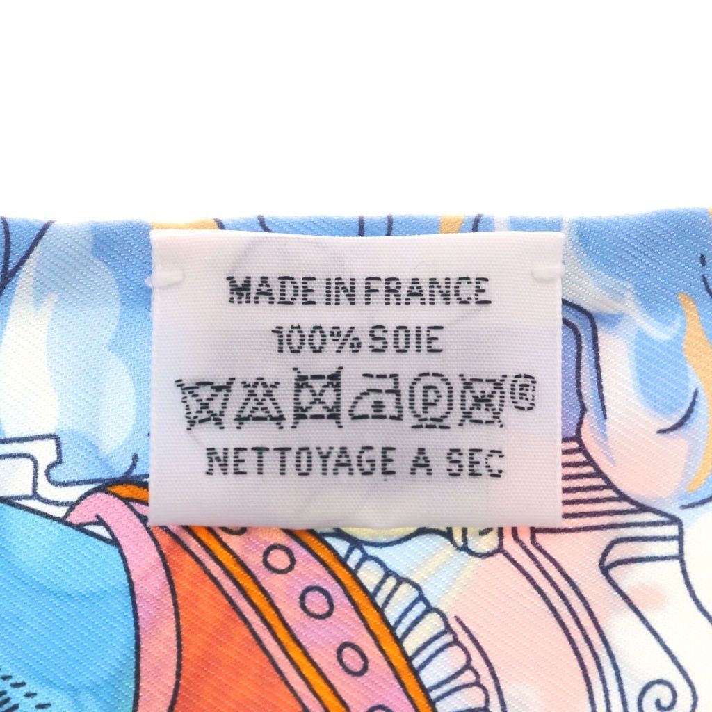 Hermes Twilly Sur Mon Nuage My Cloud Scarf Silk Blue — view 5