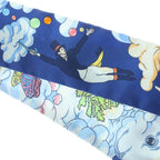Hermes Twilly Sur Mon Nuage My Cloud Scarf Silk Blue — view 4
