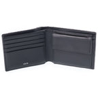 Dior Oblique Bifold Wallet Compact Card Case Black Leather Canvas — view 5