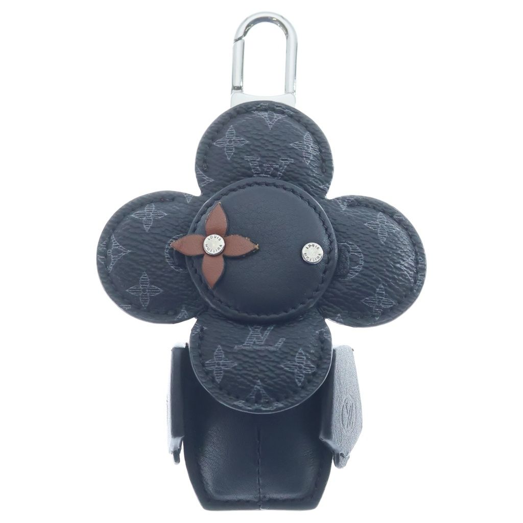 Louis Vuitton Monogram Eclipse Porte Cles Doudou Plush Vivienne Bag Charm Black