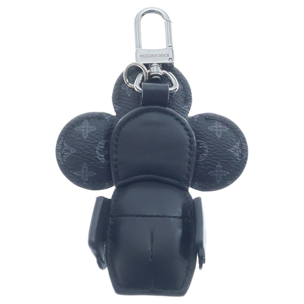 Louis Vuitton Monogram Eclipse Porte Cles Doudou Plush Vivienne Bag Charm Black — view 2