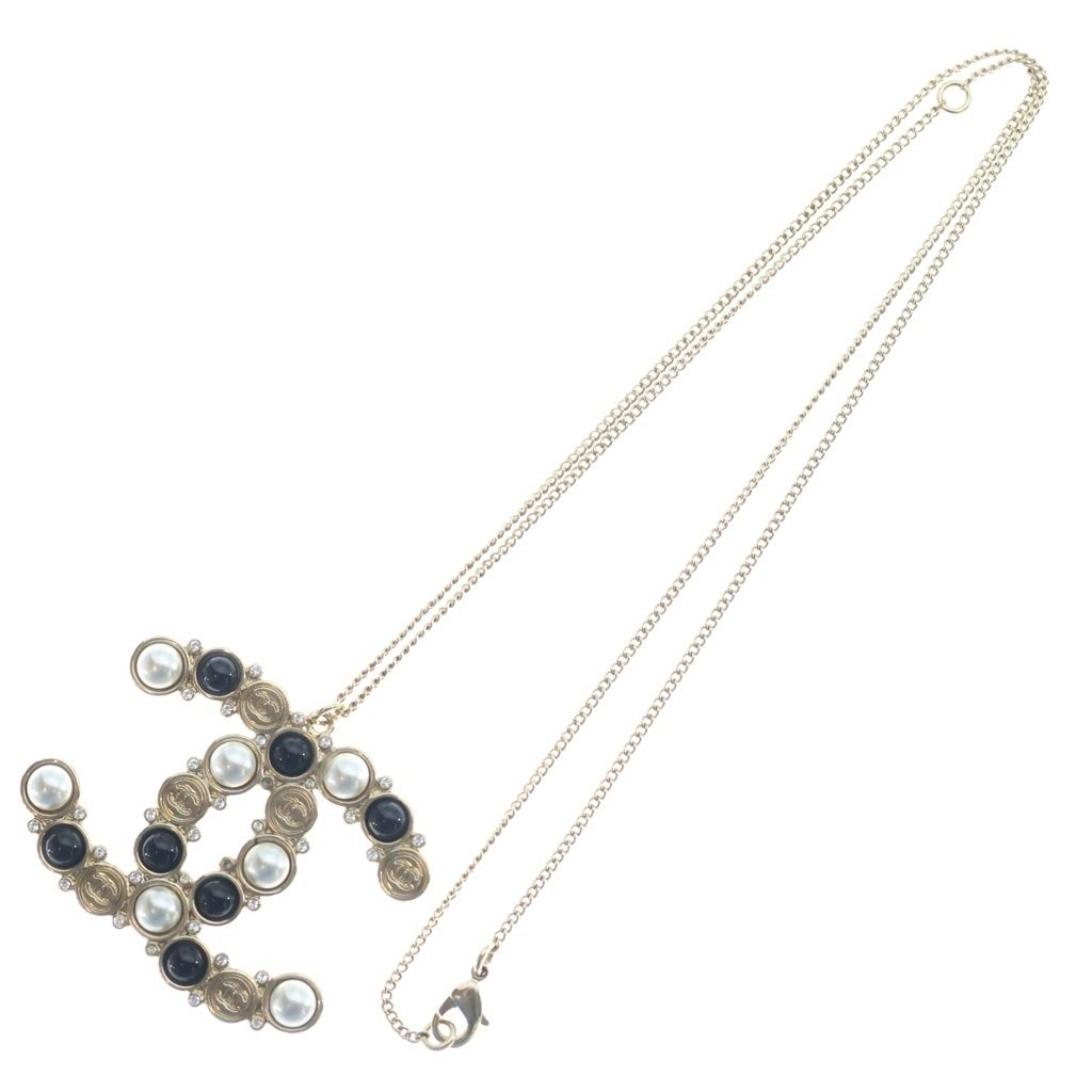 Chanel CC Logo Pendant Chain Gold 19B — view 2