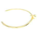 Celine Knot Extra Thin Bracelet Bangle Plated Gold — view 4