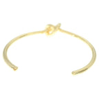 Celine Knot Extra Thin Bracelet Bangle Plated Gold — view 2