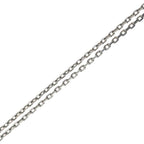 Hermes Pop H Pendant Chain Silver Ivory — view 4