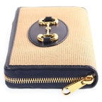 Gucci Horsebit Round Zip Wallet Beige — view 3