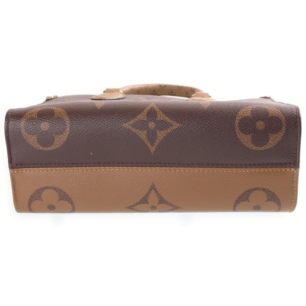 Louis Vuitton Monogram Giant Reverse On The Go East West 2-Way Bag Gold Brown — view 4