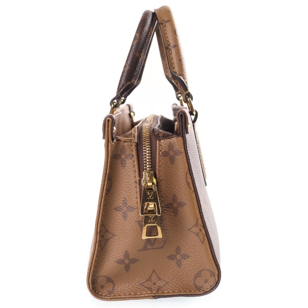 Louis Vuitton Monogram Giant Reverse On The Go East West 2-Way Bag Gold Brown — view 3