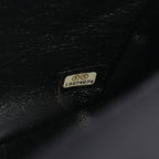 Chanel Shoulder Bag Chevron V-stitch Black Fabric Chain — view 5