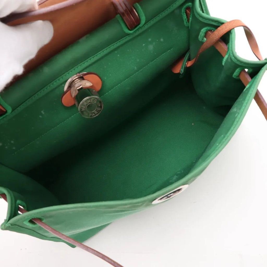 Hermes Herbag Zip PM Leather 2-Way Shoulder Bag Crossbody Hand — view 8
