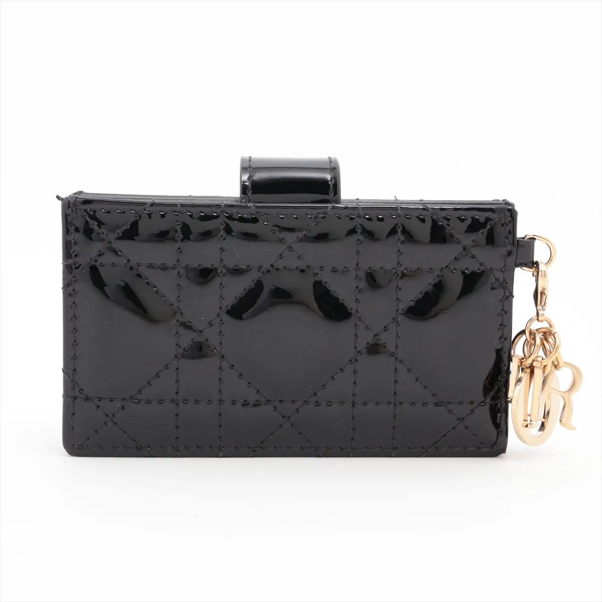 Dior Cannage Lady Jasmine Leather Card Case — view 2