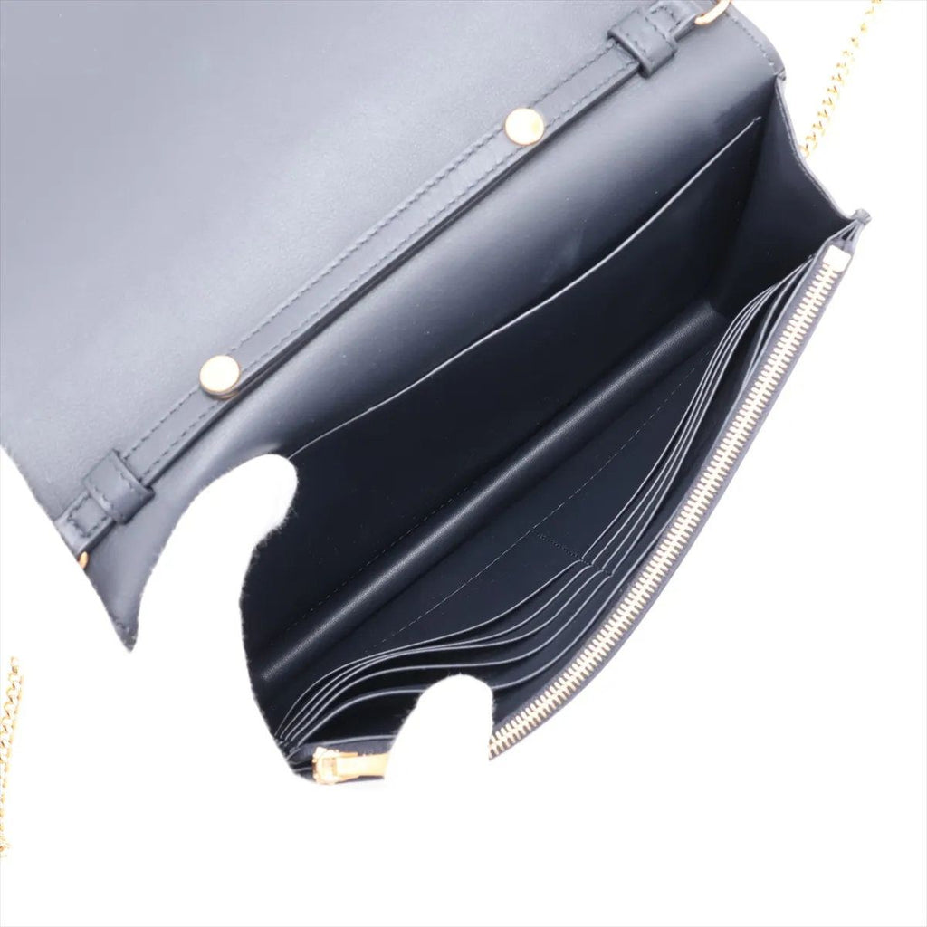 Celine Frame Evening Leather Chain Shoulder Bag — view 6