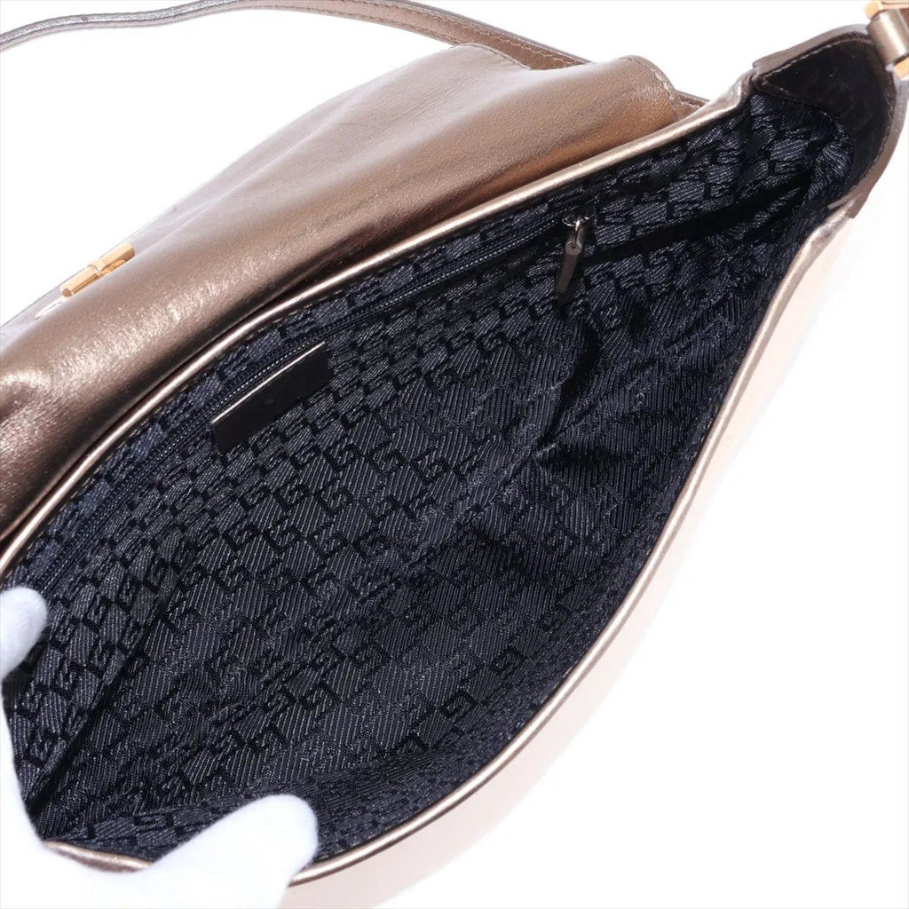 Gucci Tiger Head Charm Leather Chain Shoulder Bag — view 6
