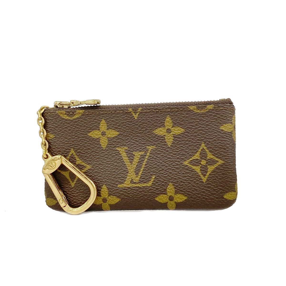 Louis Vuitton Coin Purse Monogram Pochette Cles Brown