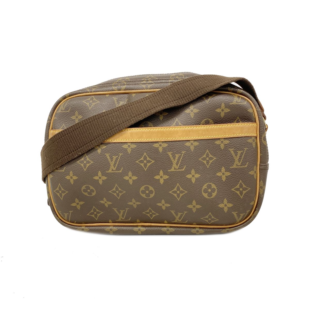 Louis Vuitton Shoulder Bag Monogram Reporter PM Brown