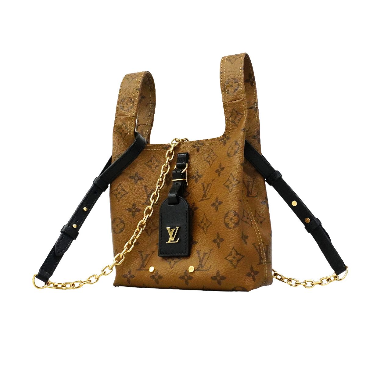 Louis Vuitton Handbag Monogram Reverse Atlantis BB Light Brown 2-Way Bag