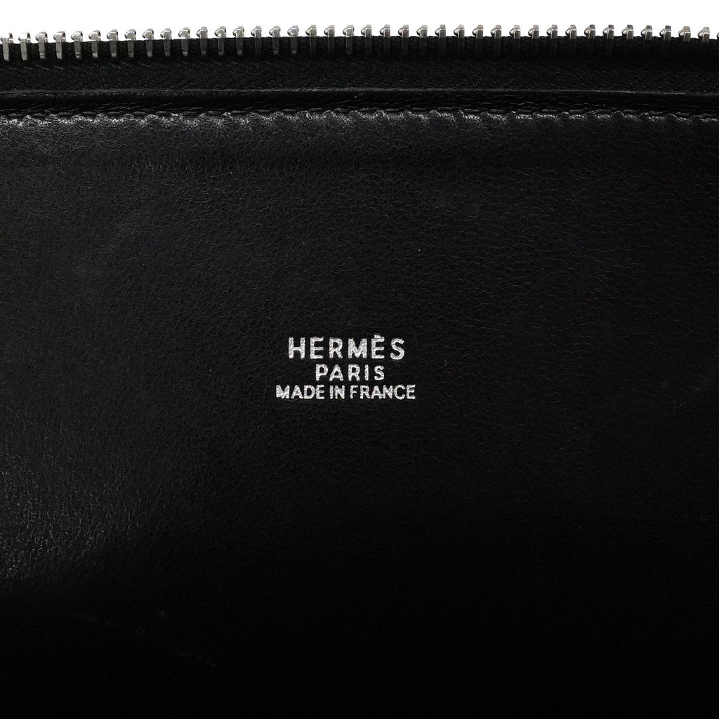 Hermes Handbag Bolide 31 Box Calf Black Silver 2-Way Bag — view 5
