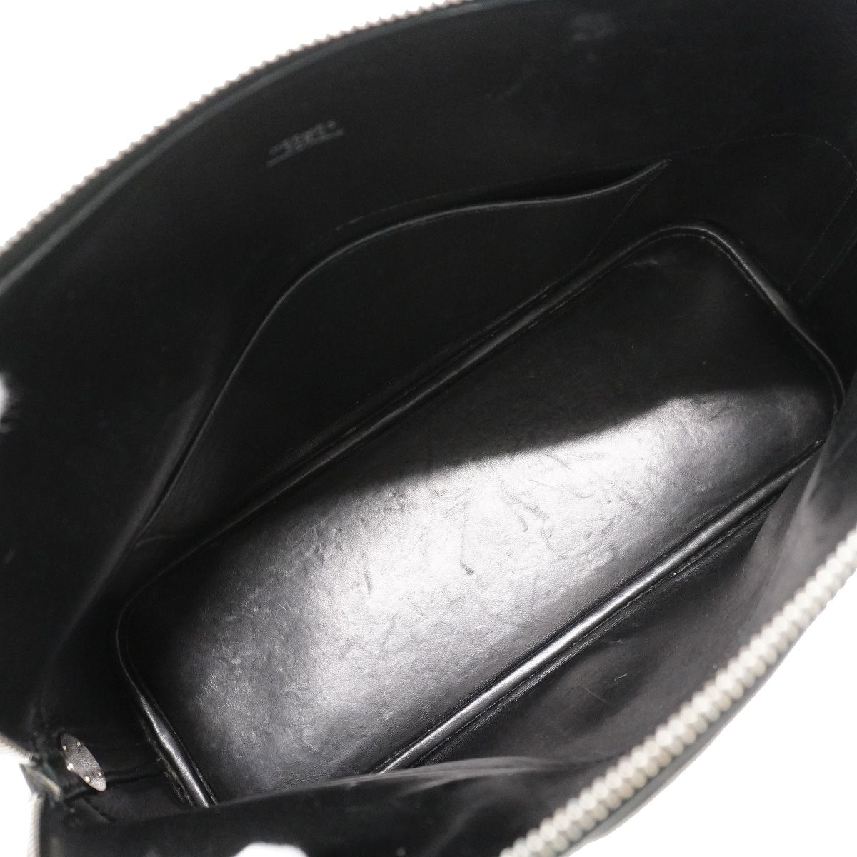 Hermes Handbag Bolide 31 Box Calf Black Silver 2-Way Bag — view 4